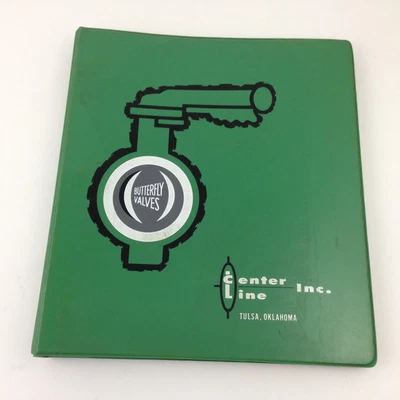 $18.71 • Buy Vintage Plumbing Binder Center Line Inc. Tulsa Oklahoma OK Butterfly Valves 70's