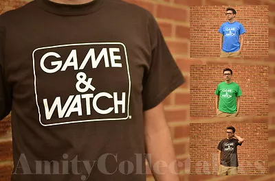 GAME & WATCH [White Logo] T-SHIRT Nintendo And [9 Colours] Zelda Donkey Kong • £6.99