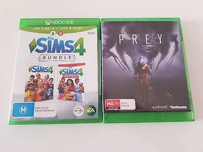 The Sims 4 And Cats And Dogs M Bundle & Prey MA15+ XBOX ONE Gc • $25