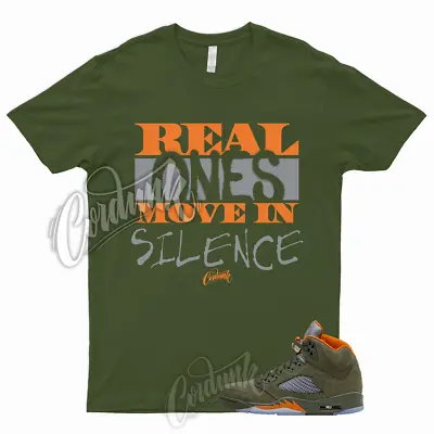 5 Olive Army Solar Orange Black Retro Green Sequoia T Shirt To Match R1 Jordan • $24.29