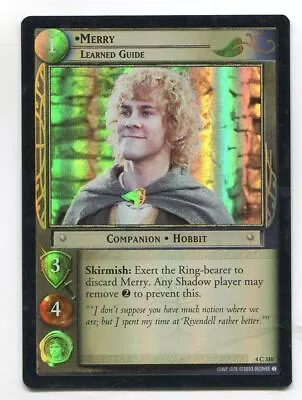 Lord Of The Rings CCG Foil Card TTT 4.C310 Merry Learned Guide • £3.49