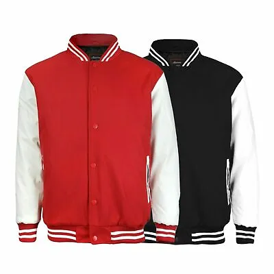 £39.99 • Buy Varsity Wool Jacket Men Fashion College Baseball-Size M To 4XL -320GSM