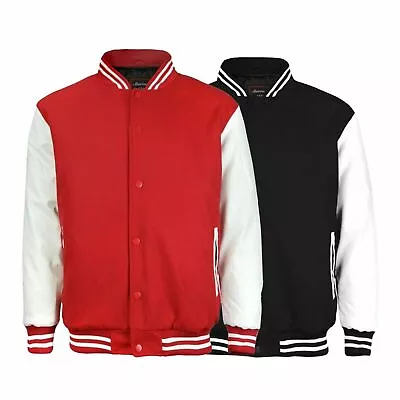 £39.99 • Buy Varsity Wool Jacket Men Fashion College Baseball-Size M To 4XL -320GSM