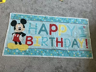 Disney Baby Mickey Mouse Happy 1st Birthday Banner (Over 5 Feet Long) • $6