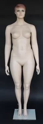 New! 6 Ft 1 In PLUS SIZE Female Mannequin Skin Tone Finish Face Make Up PLUS6-FT • $329.95