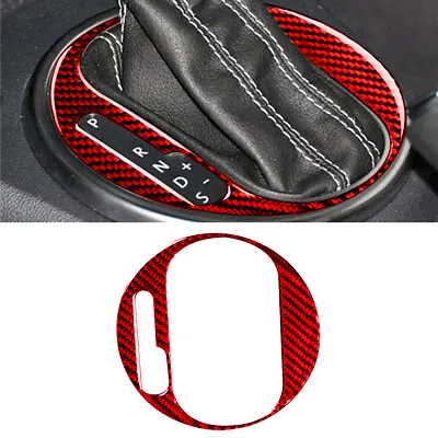 For Volkswagen Beetle 12-19 Red Carbon Fiber Console Gear Shift Panel Cover Trim • $11.93