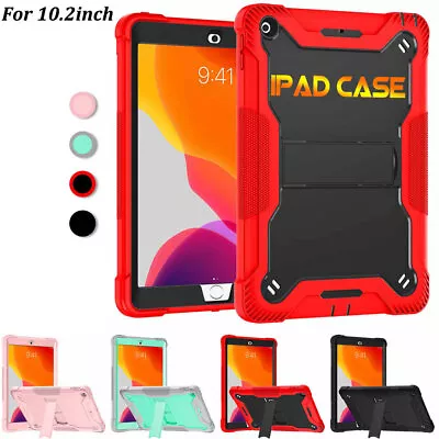 Case Silicone Cover For IPad 7/8/9th Generation 10.2  Shockproof Tablet Stand UK • £12.59