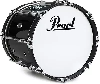 Pearl Finalist Marching Bass Drum - 16 X 14 Inch - Midnight Black • $539.95