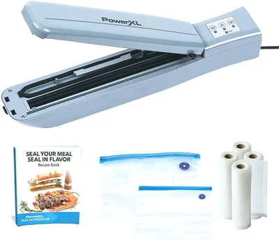 $55.68 • Buy NEW! PowerXL Duo NutriSealer Food Vacuum Sealer Machine 6-in-1 Vacuum, Free Ship