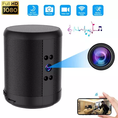 4K Bluetooth Speaker WiFi IP Camera Home Security Night Vision Nanny Camera HD • £9.46