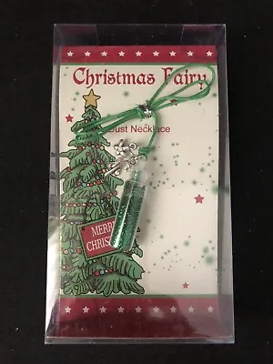 Christmas Fairy Dust Pendant Green • £1