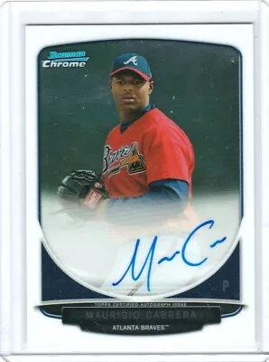 2013 Bowman Chrome Prospects Autograph #BCA-MC Mauricio Cabrera Auto Braves • $1.50