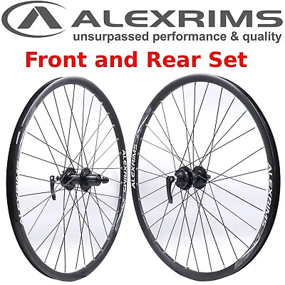 26  Alex XD-Elite Front & Rear-Cassette 135mm Bike Wheelset Black Fits Shimano • $157.40