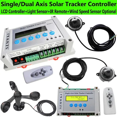 Solar Panel Sunlight Auto Tracking Single/Dual Axis LCD Solar Tracker Controller • $129.99