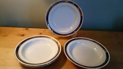 £18 • Buy Antique Burgess & Leigh, Burleigh Ware Set Of 4 Soup Plates, 21.5cm