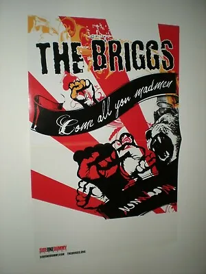 POSTER By The BRIGGS Come All You Madmen Promo For The Bands Album Cd F • $14.98