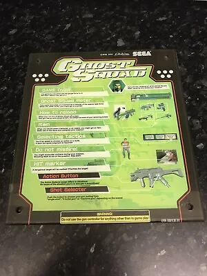 £25 • Buy Ghost Squad Control Panel Sega Coin-operated Arcade Machine