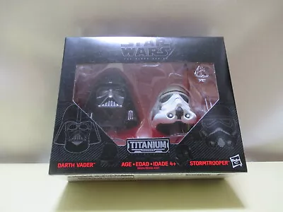 Takara Tomy Star Wars Black Series Titanium Helmet Darth Vader Stormtrooper • £18.48