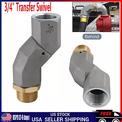 3/4 1 Inch Fuel Hose Swivel 360 Rotating Connector For Fuel Transfer Pump Nozzle • $17.99