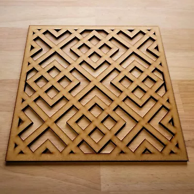 Greek Decorative Screen Radiator Cabinet Square Lasercut MDF Panel 2ftx2ft 010 • £26.35