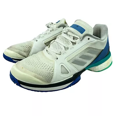 Adidas Womens Stella McCartney Barricade Boost AC8258 White Running Shoes Sz 5.5 • $32.88