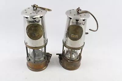 Eccles Protector Lamp & Lighting Co Brass Miners Lamps 2 X • £69