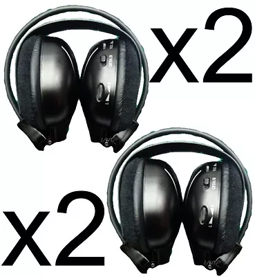 2 Headphones Wireless Car DVD For Toyota Ford Chrysler Nissan Pathfinder Fold • $54.95