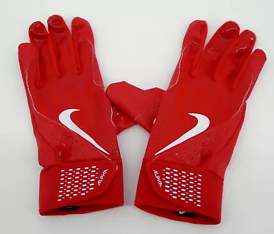 Nike Alpha Batting Gloves Men's XL University Red/White • $22.45