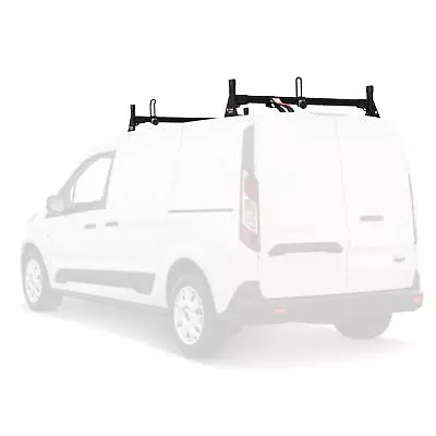 Black H1 2 Bar Aluminum Ladder Roof Van Rack Fits Ford Transit Connect 2014-On • $371.79