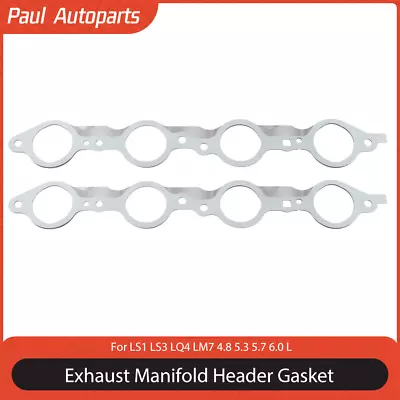 Exhaust Manifold Header Gasket For LS1 LS3 LQ4 LM7 4.8 5.3 5.7 L 6.0L 12617944 • $16.03