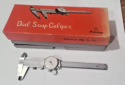 Mitutoyo Brand Dial Snap .0005  Vernier Caliper 7 Inch 1/128 In 1/1000 Japan • $169.90