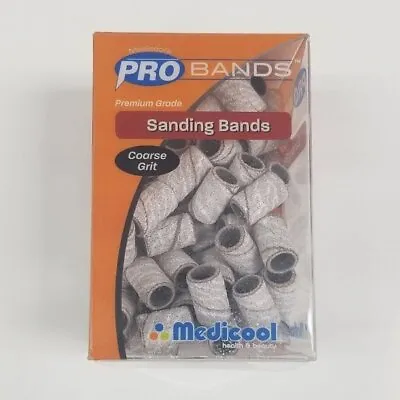 Medicool Zebra Acrylic Sanding Bands - Coarse Grit Box 100 Pcs • $7.99