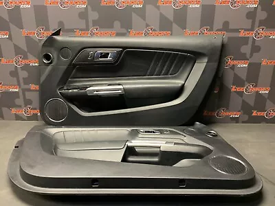 2016 Ford Mustang Gt Convertible Oem Black Leather Door Panels  • $199.98