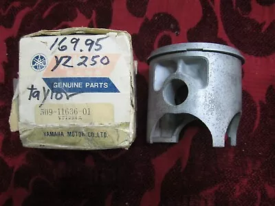 NOS Yamaha 2ND O/S 0.50mm Piston & Ring 1975 MX250 1976 1977 YZ250 509-11636-01 • $59.99