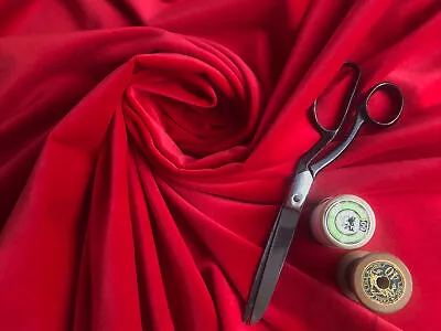 £14.90 • Buy Gorgeous Red Velvet Fabric 100% Cotton Luxury Royal Guard Cape Cosplay Costumes
