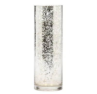 Elegant Expressions By Hosley Mercury Glass Vase Gold Speckle 11.75  H Glam • $19.24