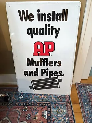 Vintage AP Mufflers & Pipes Original Metal Sign • $95