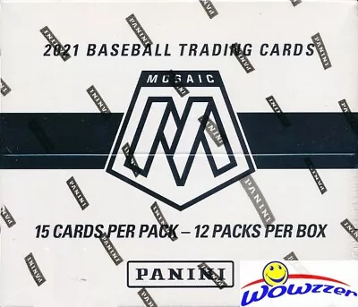 2021 Panini Mosaic BASEBALL MASSIVE Factory Sealed JUMBO FAT CELLO Box-180 Card • $49.95