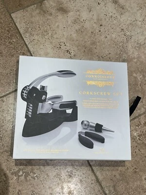 £5 • Buy NEW Bar Craft Connoisseur Lever-Arm Corkscrew Gift Set.
