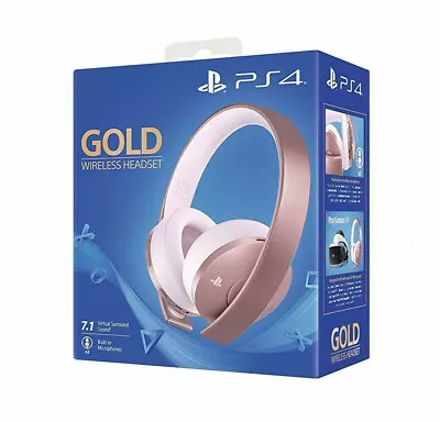 PS4 Rose Gold Wireless Gaming Headset Playstation 4 PS4 PC & MAC Compatible • $188