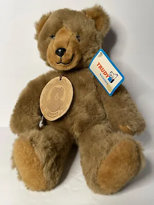 Trudy Bear Spencer Plush 1980 Made In Norwalk Connecticut USA  Tags • $15.99