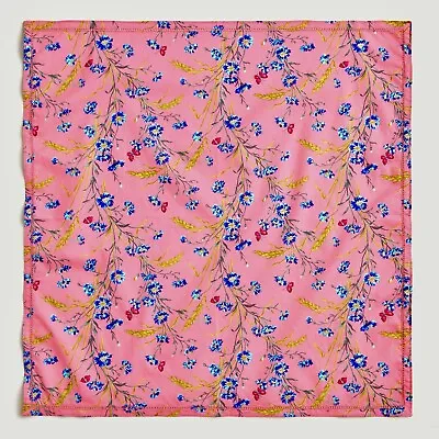 J.Crew Square Scarf In Liberty® Print | 100% Cotton | Larkspur Multi Pink • $33.99