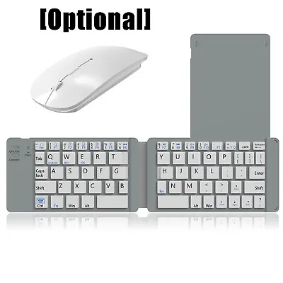 Mini 2.4G Wireless Foldable Keyboard And Mouse  For Apple Android PC Computer • $11.95