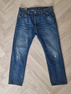 Levis 501 Clothing Straight Regular Fit Jeans W34 L30 Vintage Wash  Non Selvedge • £29.99