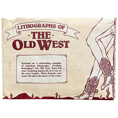 SET OF 10 Lithographs Of The Old West - Frederic Remington 5  X 7  VINTAGE • $24.95
