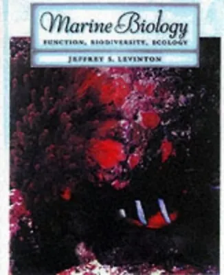 Marine Biology: Function Biodive... By Levinton Jeffrey S. Mixed Media Product • £5.16