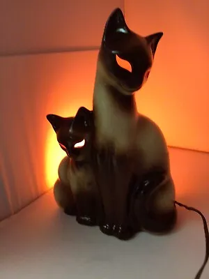 Vintage Siamese Cat Lamp By Howard Kron Ceramic • $145