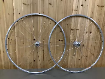 Vintage Super Champion Gentleman 700c Clincher Wheel Set Campagnolo Record Hubs • $211.65