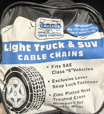 Laclede Light Truck And SUV Cable Tire Chains Fits SAE Class  S  Vehicles • $39.99