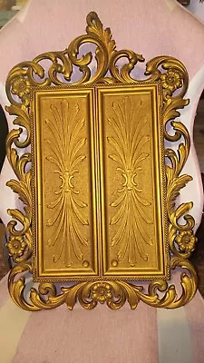 Vtg Syroco Sarah Coventry Wall Jewelry Box Mirror Cabinet Hollywood Regency • $99.99